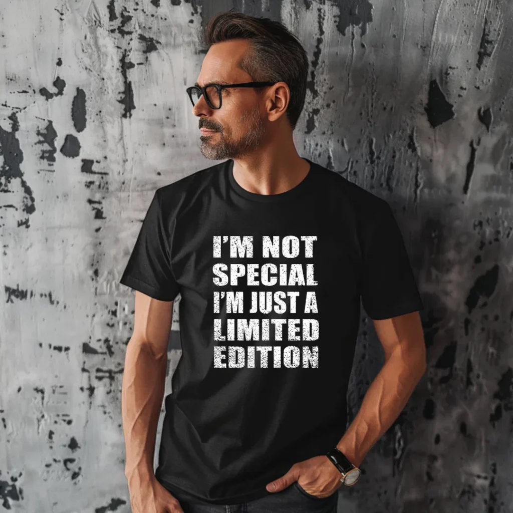 Im not special just a limited edition text shirt