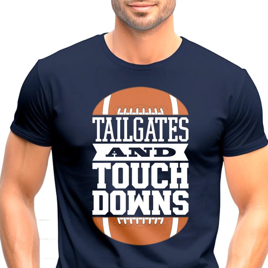 Tailgates-and-touchdowns-football-t-shirt