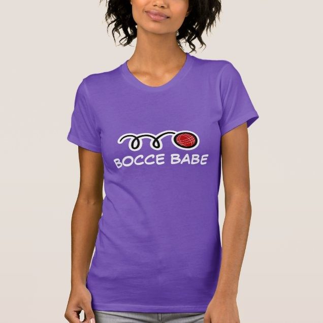 Bocce babe t-shirt for women customizable