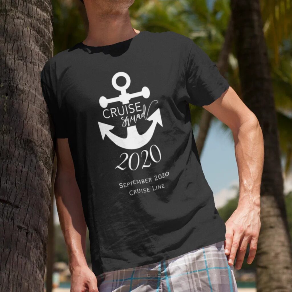 Customize this cruise squad family group birthday t-shirt