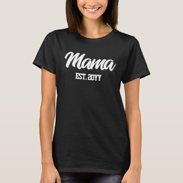 Custom mama est year personalize for new mom