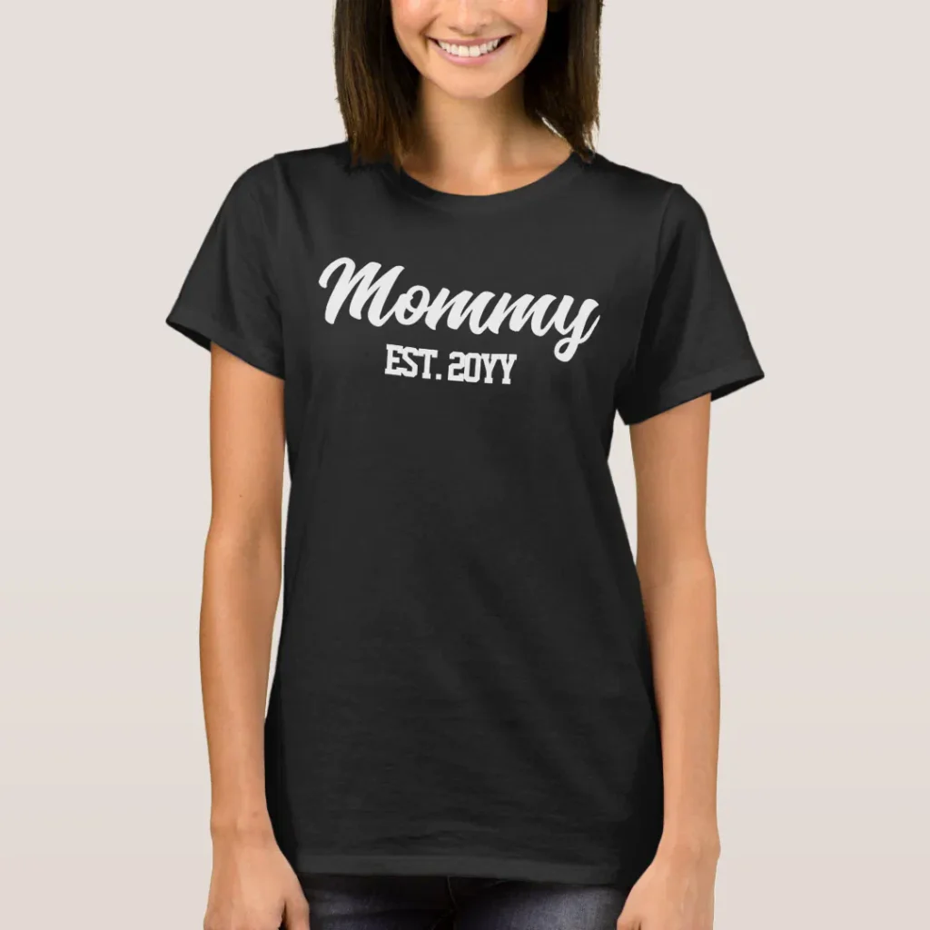 Custom mommy est year personalize for new mother mom