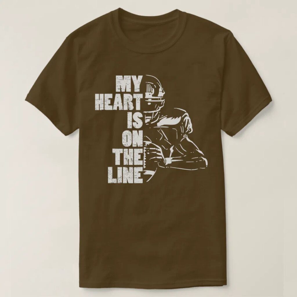 football-my-heart-is-on-the-line-offensive-lineman-t-shirt