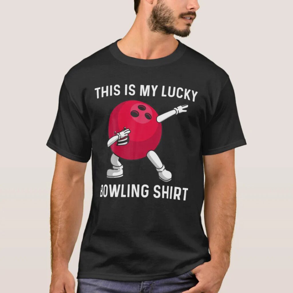 This is my lucky bowling shirt funny bowling bowler t-shirt