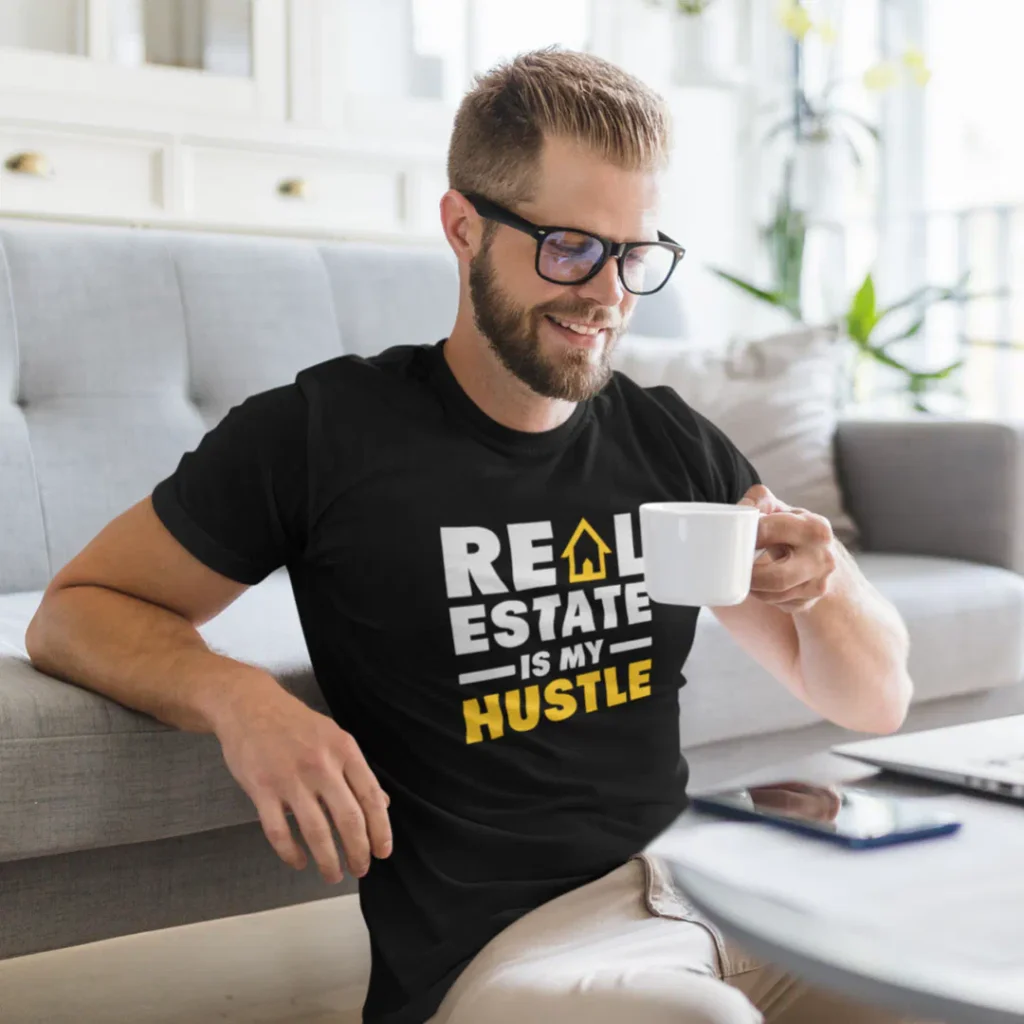 Real estate is my hustle realtor property agent agency humor merch