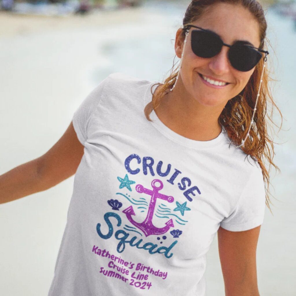 Customize squad group friends birthday event t-shirt