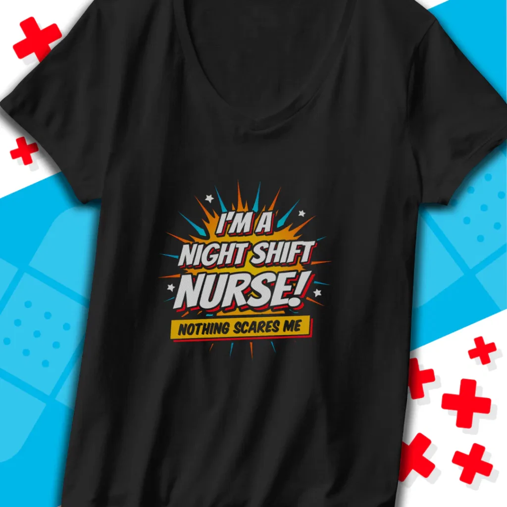 Superhero night shift nurse nursing medical merch