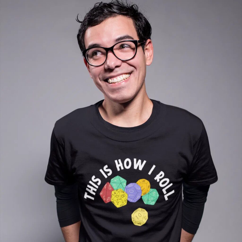 This is how I roll funny gaming dice RPG t-shirt