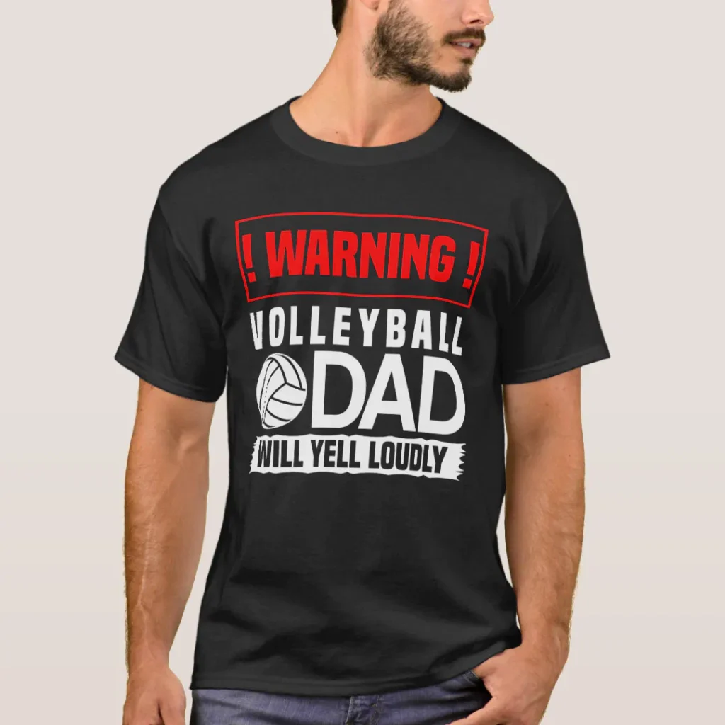 Warning volleyball dad will yell loudly