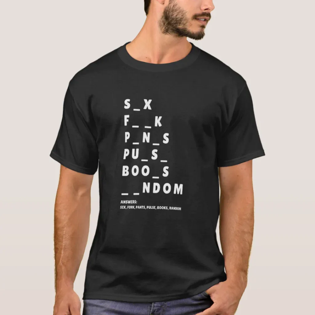 wordgame adult dirty mind humor shirt